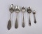 Group of Antique Coin Silver Spoon