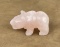 Alaskan Eskimo Inuit Carved Rose Quartz Bear