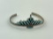 Zuni Petit Point Turquoise Sterling Bracelet