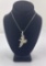 Sterling Silver Abalone Bird Necklace