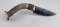 Bo Earls Handmade Obsidian Horn Handle Knife