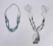 Navajo Silver Bench Bead Heishi Necklaces