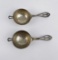 Pair of Sterling Silver Tea Strainers