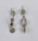 10k Gold Sterling Silver Cowboy Spur Earrings