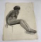 Frederick Kress Drawing Nude Study California