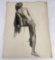 Frederick Kress Drawing Nude Study California