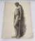 Frederick Kress Drawing Nude Study California