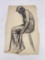 Frederick Kress Drawing Nude Study California