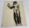 Frederick Kress Drawing Nude Study California