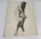 Frederick Kress Drawing Nude Study California