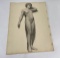 Frederick Kress Drawing Nude Study California