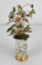 Cold Painted Bronze Flowers in Porcelain Vase