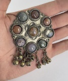 Turkish Islamic Agate Cabochon Brooch