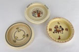 Collection of Antique Baby Plates Dishes