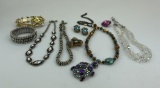 Collection of Costume Rhinestone Jewelry