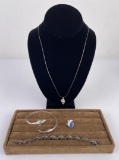 Sterling Silver Dolphin Jewelry Suite