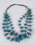 Old Pawn Navajo Heishi Turquoise Necklace