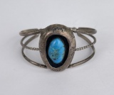 Navajo Sterling Silver Turquoise Bracelet