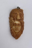 Northwest Coast Indian Carved Mammoth Necklace