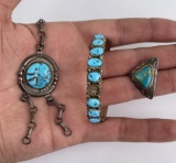 Group of Sterling Silver Navajo Jewelry