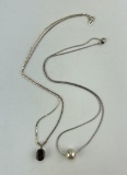 Pair of Sterling Silver Necklaces