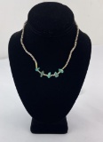 Old Pawn Navajo Turquoise Heishi Necklace