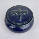 Studio Pottery Dragonfly Lidded Box