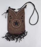 Montana Silversmiths Leather Cowboy Purse