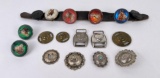 Group of Antique Bridle Rosettes Conchos