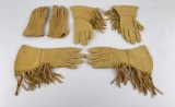 Group of Custom Made Elk Leather Gloves