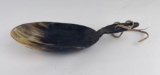 Plains Indian Carved Horn Scoop Spoon