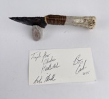 Bo Earls Handmade Obsidian Horn Handle Knife