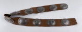 Navajo Sterling Silver Turquoise Concho Belt