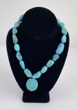 Navajo Turquoise and Sterling Silver Necklace