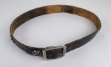 1940s Studded Leather Cowboy Childs Belt