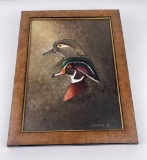 Ken Scheeler Decoy Carver Oil Painting Wood Ducks
