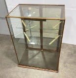 Antique Oak Display Cabinet Show Case