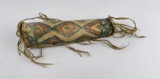 Plains Indian Painted Parfleche Bonnet Case