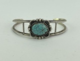 Old Pawn Navajo Godber Turquoise Bracelet