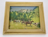 Montana Cowboy Packtrain Painting