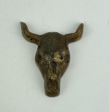 Montana Bronze Buffalo Skull Paperweight
