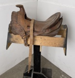 Antique Montana Cowboy Saddle