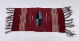 Small Vintage Chimayo Runner Throw Rug