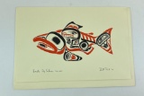 Bill Reid Haida Dog Salmon Print