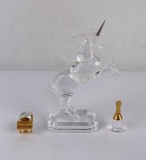 Swarovski Crystal Items Piano Champagne Unicorn