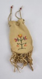 Quilled Montana Indian Made Possible Pouch