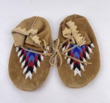 Montana Kootenai Indian Beaded Moccasins