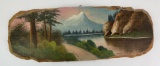Antique Glacier Park Tourist Plein Air Painting