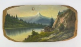 Antique Glacier Park Tourist Plein Air Painting