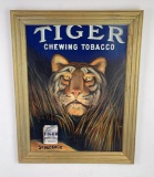 Antique Tiger Chewing Tobacco Advertising Sign